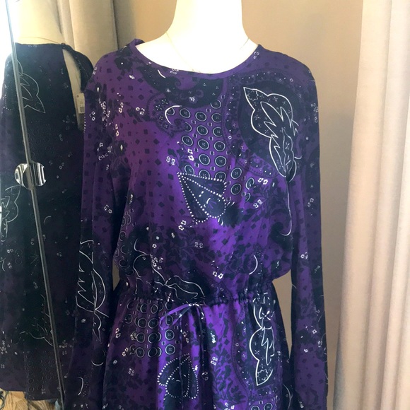 💜NEW MANGO Paisley Print Dress - Picture 10 of 16